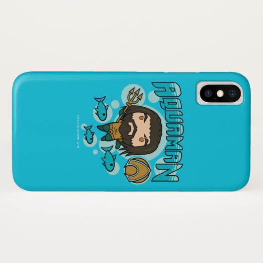 Aquaman | Chibi Aquaman Undersea Grafisch Case-Mate iPhone Case (Achterkant (horizontaal))