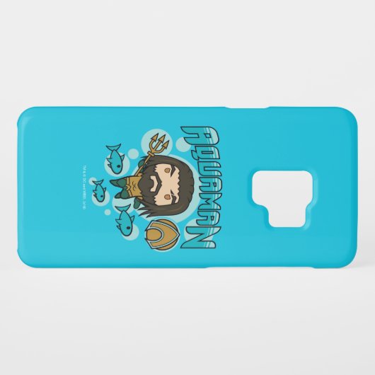 Aquaman | Chibi Aquaman Undersea Grafisch Case-Mate Samsung Galaxy Hoesje (Achterkant (horizontaal))