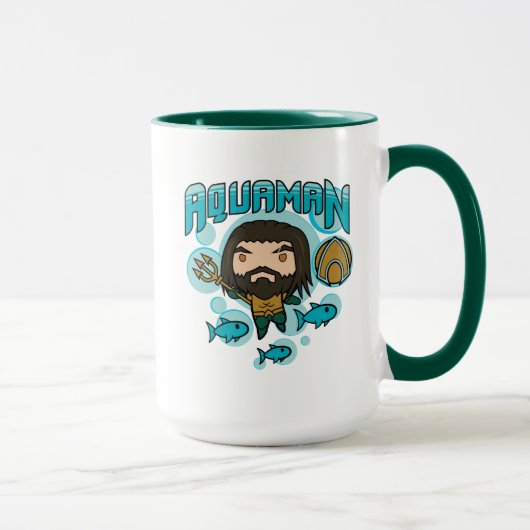 Aquaman | Chibi Aquaman Undersea Grafisch Mok (Rechts)