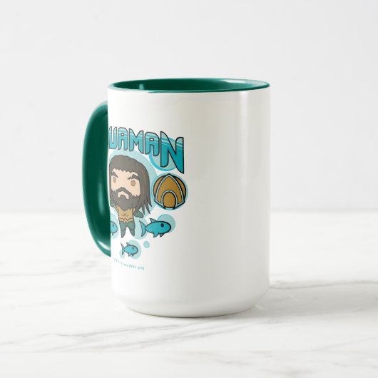 Aquaman | Chibi Aquaman Undersea Grafisch Mok (Voorkant links)