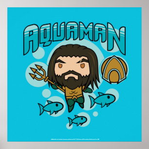 Aquaman Chibi Aquaman Undersea Grafisch Poster
