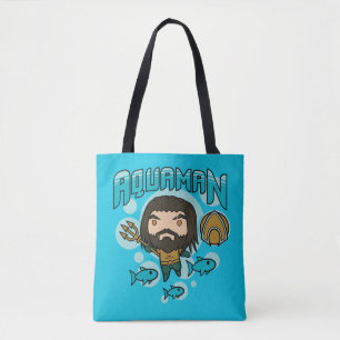 Aquaman   Chibi Aquaman Undersea Grafisch Tote Bag