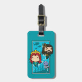 Aquaman | Chibi Mera & Aquaman Undersea Graphic Bagagelabel (Voorkant verticaal)