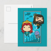 Aquaman | Chibi Mera & Aquaman Undersea Graphic Briefkaart (Voorkant / Achterkant)