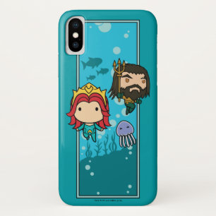 Aquaman   Chibi Mera & Aquaman Undersea Graphic Case-Mate iPhone Case
