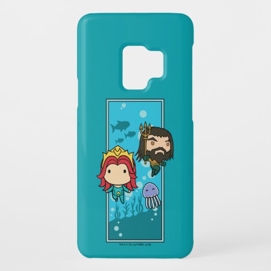 Aquaman | Chibi Mera & Aquaman Undersea Graphic Case-Mate Samsung Galaxy Hoesje (Achterkant)