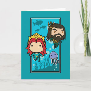 Aquaman   Chibi Mera & Aquaman Undersea Graphic Kaart