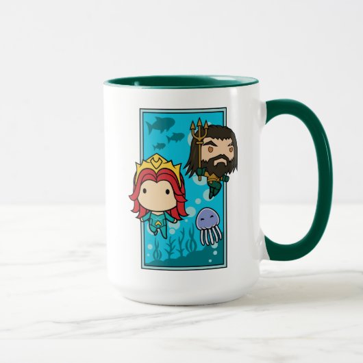 Aquaman | Chibi Mera & Aquaman Undersea Graphic Mok (Rechts)