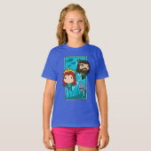 Aquaman | Chibi Mera & Aquaman Undersea Graphic T-shirt (Voorkant volledig)