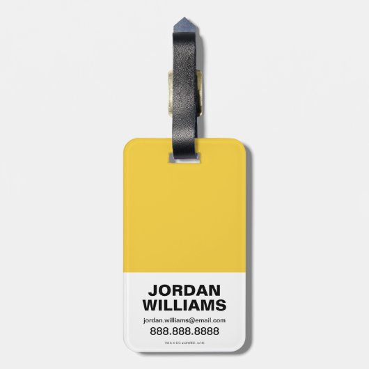 Aquaman | Chibi Mera Riding Wave Graphic Bagagelabel (Achterkant verticaal)