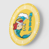 Aquaman | Chibi Mera Riding Wave Graphic Grote Klok (Hoek)