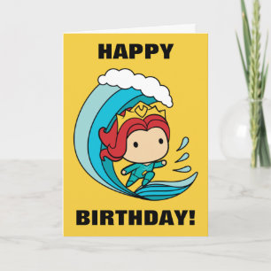 Aquaman   Chibi Mera Riding Wave Graphic Kaart