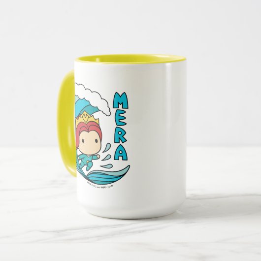 Aquaman | Chibi Mera Riding Wave Graphic Mok (Voorkant links)