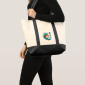 Aquaman | Chibi Mera Riding Wave Graphic Tote Bag (Voorkant (product))