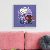 Aquaman | Chibi Orm & Black Manta Undersea Graphic Canvas Afdruk (Insitu (Woonkamer))