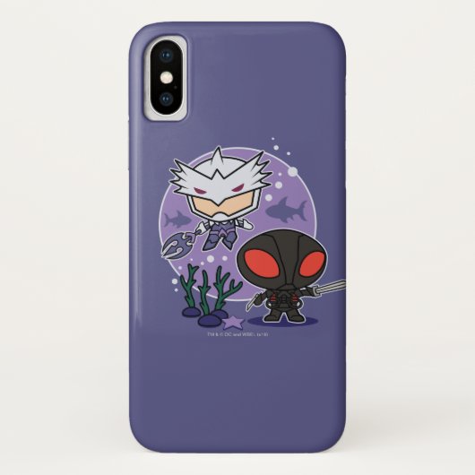 Aquaman | Chibi Orm & Black Manta Undersea Graphic Case-Mate iPhone Case (Achterkant)