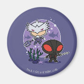 Aquaman | Chibi Orm & Black Manta Undersea Graphic Magneet (Voorkant)