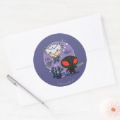 Aquaman | Chibi Orm & Black Manta Undersea Graphic Ronde Sticker (Envelop)