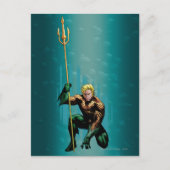 Aquaman Crouching Briefkaart (Voorkant)