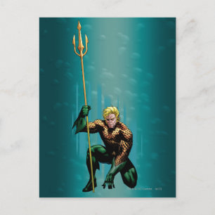 Aquaman Crouching Briefkaart