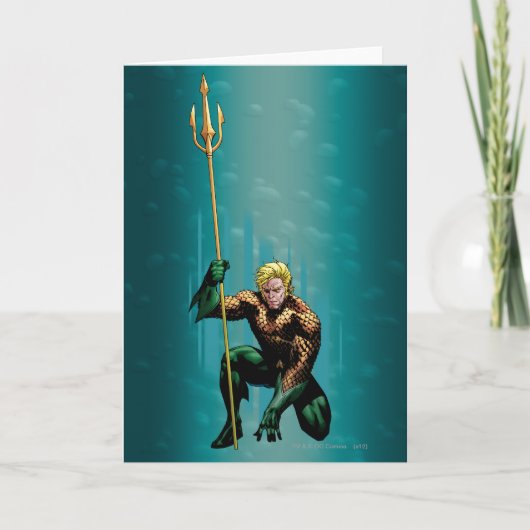 Aquaman Crouching Kaart (Voorkant)