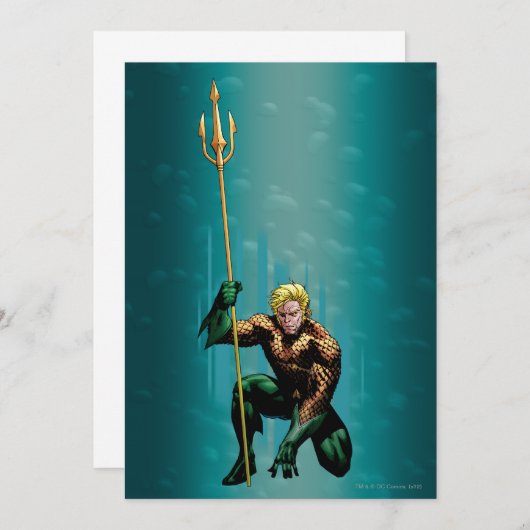 Aquaman Crouching Kaart (Voorkant / Achterkant)