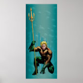Aquaman Crouching Poster (Voorkant)