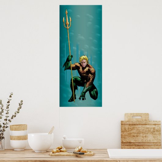 Aquaman Crouching Poster (Keuken)