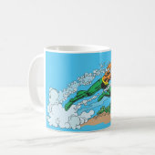 Aquaman Dashes Thru Water Koffiemok (Voorkant links)