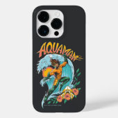 Aquaman en Trident Rising Surf Graphic Case-Mate iPhone Case (Achterkant)