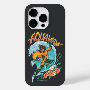 Aquaman en Trident Rising Surf Graphic Case-Mate iPhone 14 Pro Hoesje