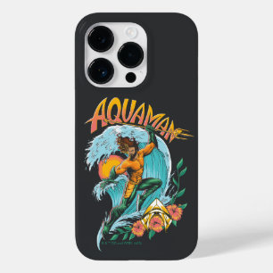 Aquaman en Trident Rising Surf Graphic Case-Mate iPhone 14 Pro Hoesje