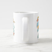 Aquaman en Trident Rising Surf Graphic Grote Koffiekop (Achterkant)