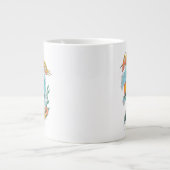 Aquaman en Trident Rising Surf Graphic Grote Koffiekop (Voorkant)