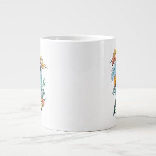 Aquaman en Trident Rising Surf Graphic Grote Koffiekop (Voorkant)