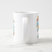 Aquaman en Trident Rising Surf Graphic Grote Koffiekop (Achterkant)