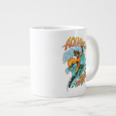 Aquaman en Trident Rising Surf Graphic Grote Koffiekop (Voorkant rechts)