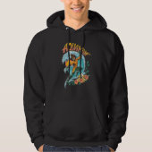 Aquaman en Trident Rising Surf Graphic Hoodie (Voorkant)