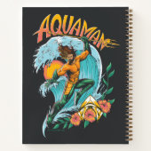 Aquaman en Trident Rising Surf Graphic Notitieboek (Achterkant)