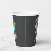 Aquaman en Trident Rising Surf Graphic Papieren Bekers (Rechts)