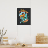 Aquaman en Trident Rising Surf Graphic Poster (Keuken)