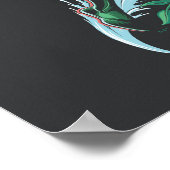 Aquaman en Trident Rising Surf Graphic Poster (Hoek)