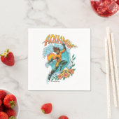 Aquaman en Trident Rising Surf Graphic Servet (Insitu)