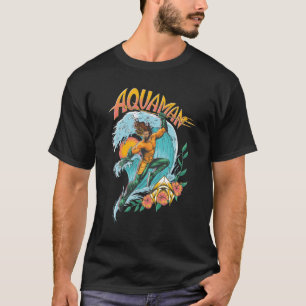 Aquaman en Trident Rising Surf Graphic T-shirt