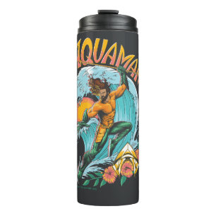 Aquaman en Trident Rising Surf Graphic Thermosbeker