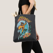 Aquaman en Trident Rising Surf Graphic Tote Bag (Dichtbij)