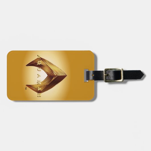 Aquaman | Golden Aquaman Logo Bagagelabel (Voorkant horizontaal)