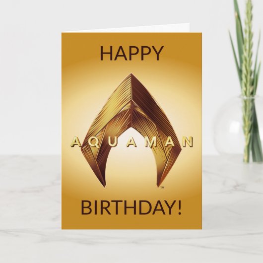 Aquaman | Golden Aquaman Logo Kaart (Voorkant)