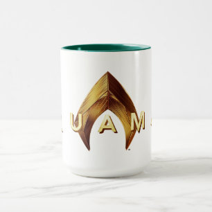 Aquaman   Golden Aquaman Logo Mok
