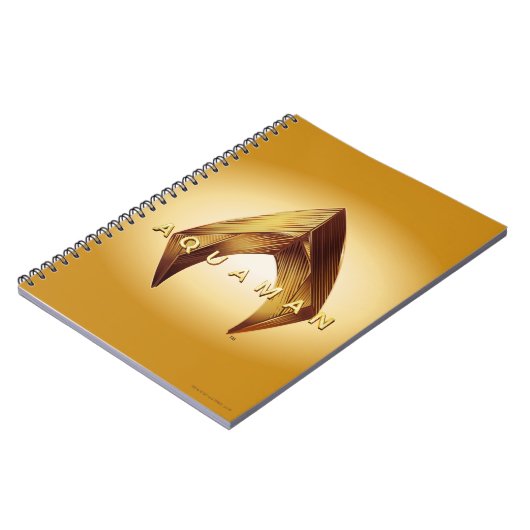 Aquaman | Golden Aquaman Logo Notitieboek (Linkerzijde)
